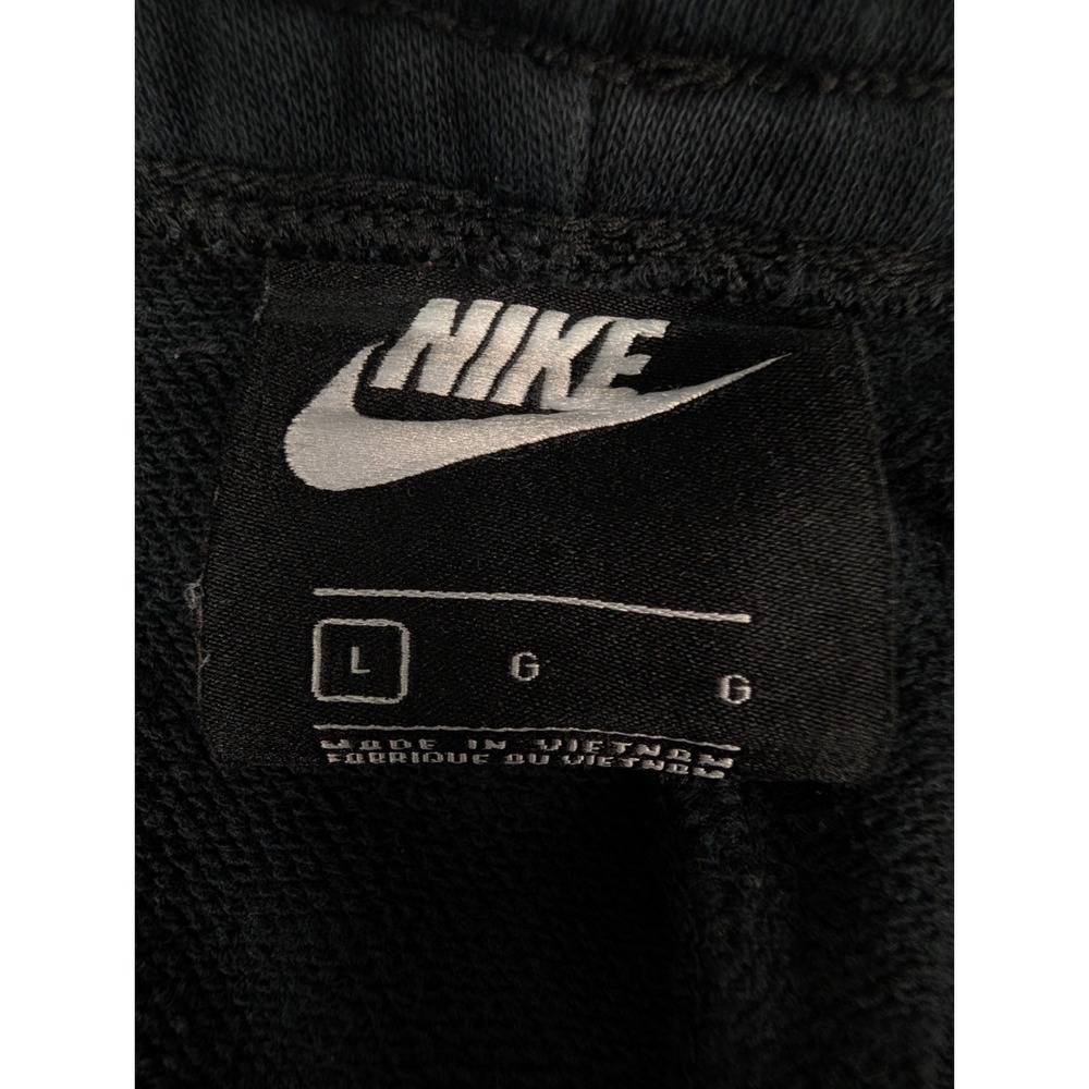 Nike Sportswear Jogger Pants Men's L Black Sweatpants Drawstring Swoosh‎ - Picture 3 of 7